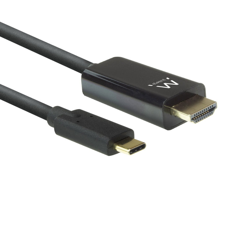 Ewent EW9824 Adapter Cable Vídeo 2M USB Type-c HDMI Type a Standard Black Ewent Cable Conversion USB-C a HDMI