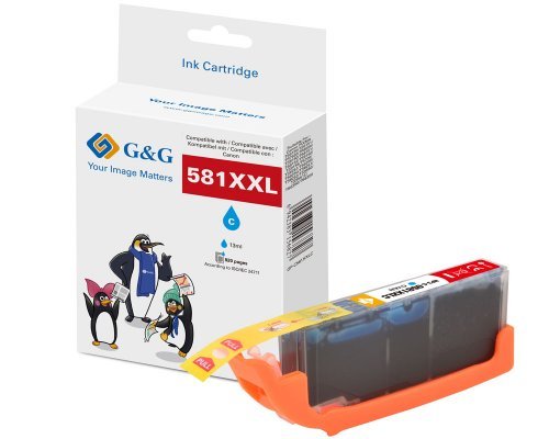 G&g Xxl-druckerpatrone Compatible With Canon CLI-581C XXL