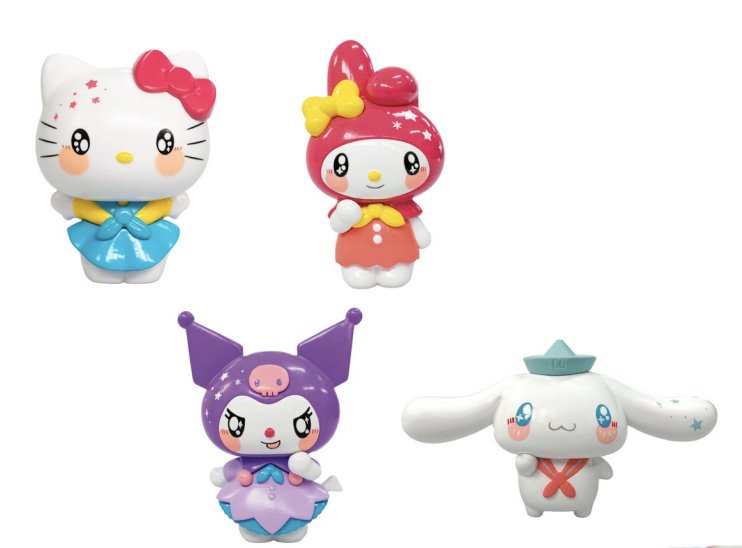 Blister 4 Figuras Hello Kitty Friends