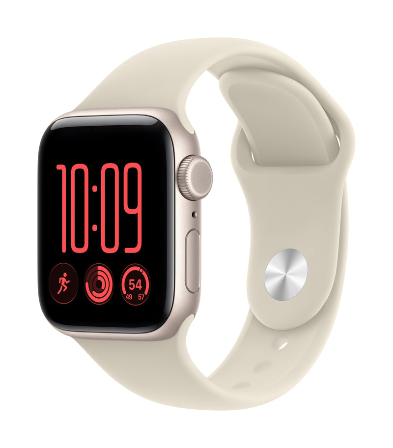 Apple Watch Se 3 (2026) GPS + Cel 40MM Box Of Aluminium White Estrella Strap Deportiva Arena Size M L Siri Ai