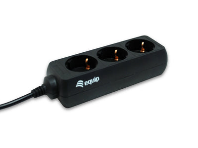 Equip Power Strip 3 Sockets Special Sais Connector IEC Male 1.1M — image 1