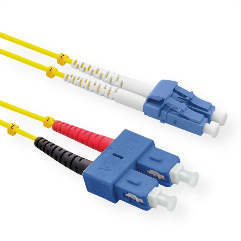 Roline Lwl-cable Duplex, Single Mode 9 125M OS2, Lc Sc, Yellow 3M