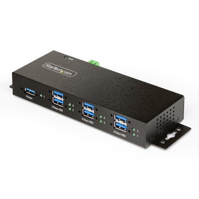 StarTech.com Hub USB Industrial 7 Ports Gestionado Box Of Metal Assembly Din, Wall Desk - USB 3.2 Gen 1 5Gbps — image 1