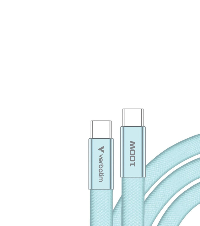 Verbatim Sync & Charge USB-C To USB-C 100W 120CM Blue