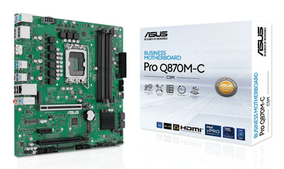 ASUS Motherboard Pro Q870M-C-CSM Intel, LGA1851,DDR5,MATX 90MB1KEP-M0EAYC — image 1
