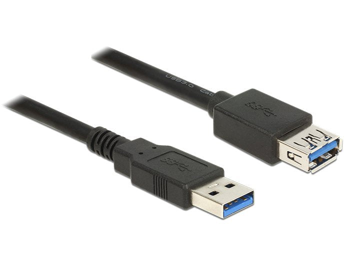 Delock 85058 USB Cable 5M USB 3.2 Gen 1 (3.1 Gen 1) USB a Black