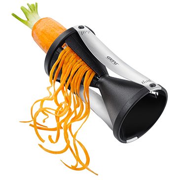 Gefu Spirelli Rebanadora Manual Black Silver Plastic Steel Inoxidable