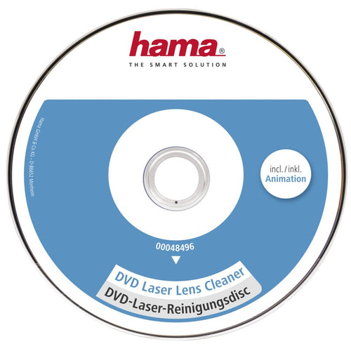 Hama Cd Limpiador Equipo Dvd - Micro Brushes - 8 Languages - Cleaning Seco - White And Blue — image 1