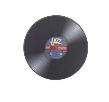 Tnb Vinyle - Mouse Pad Mouse - Design Vinyle 45T Mousepad - 18CM - Black