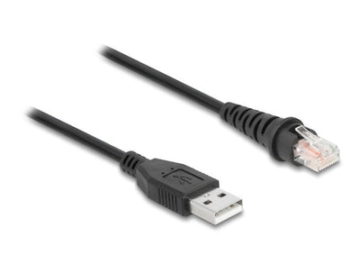 Delock 90611 Cable Scanner Code Barcodes RJ50 a USB 2.0 Tipo-a 2M — image 1