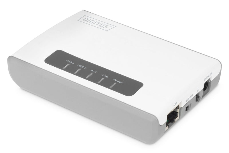 Digitus 2-PORT USB 2.0 Wireless Multifunction Network Server 300Mbps