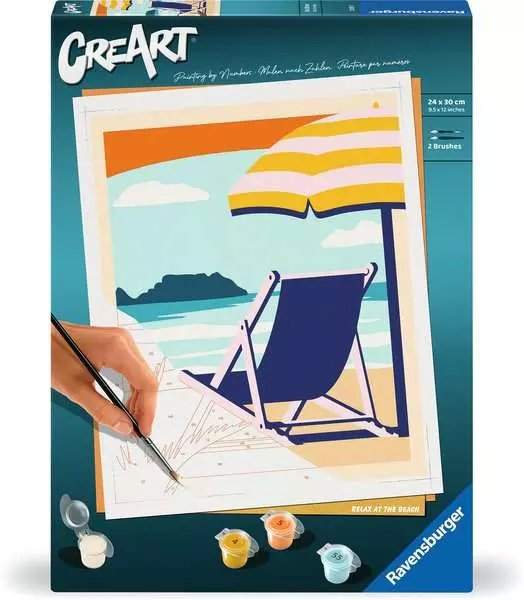 Ravensburger Creart - Relájate Playa, Pintando 23897