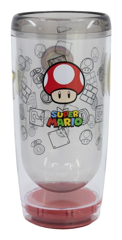 Stor 75946 Mug Travel 705ML Red Transparent Plastic