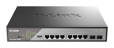 -8 X 10/100/1000Mbps 2 X Sfp 1000Mbps (242W) Switching Capacity 20Gbps Maximum Forwarding Rate 14.9MPPS Mac Ad — image 1