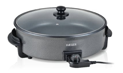 Haeger Paellera Eléctrica Gourmet 42 1500W 42*7CM Non-stick Cover Glass With Respirador 5 Niveles Temperatura  — image 1
