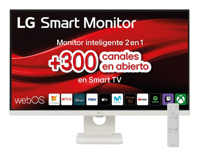 LG Smart Monitor Myview 27U731SA-W 27' 4K Smart TV White — image 1