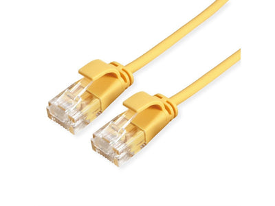 Roline Green UTP Network Cable CAT.6A (class Ea), Lsoh, Slim, Yellow 5M — image 1