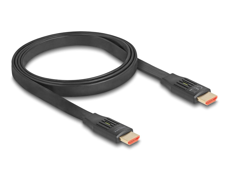 Delock 81001 High Speed HDMI Cable Flat 48Gbps 8K 60 HZ 1M