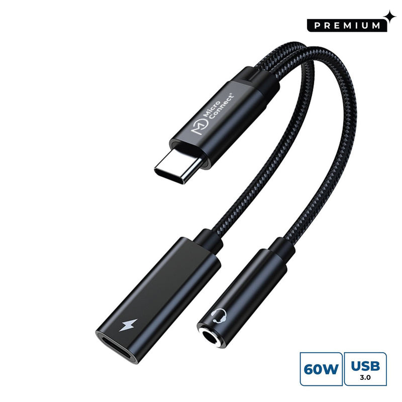 USB-C To USB-C Pd And Audio, - Silver 13CM - Warranty: 300M