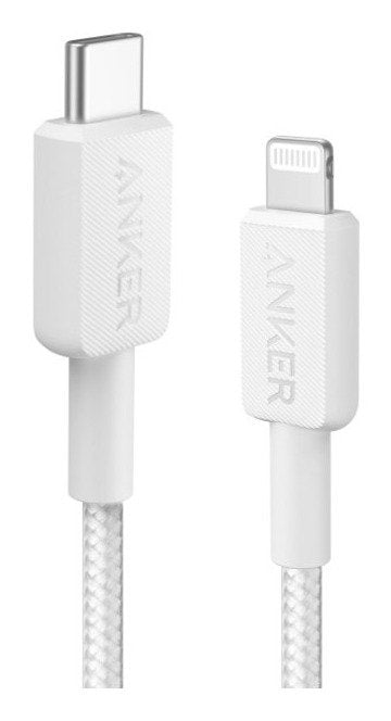 Anker Cable 322 USB-C a Ligthning Cable Trenzado 0,9M White