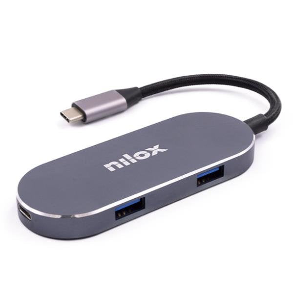 Nilox Dock Station 3 Ports USB 3.0 1, Usbc And HDMI
