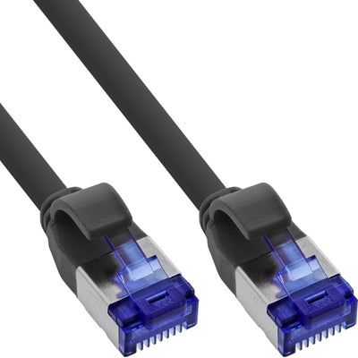Inline® Network Cable Slim, CAT.6A, S/FTP, Tpe (lszh) Flexible, PoE, Black, 3M — image 1