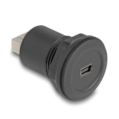 Delock 66742 Connector USB 2.0 Type Mini-b a USB 2.0 Tipo-a Integrado Black — image 1