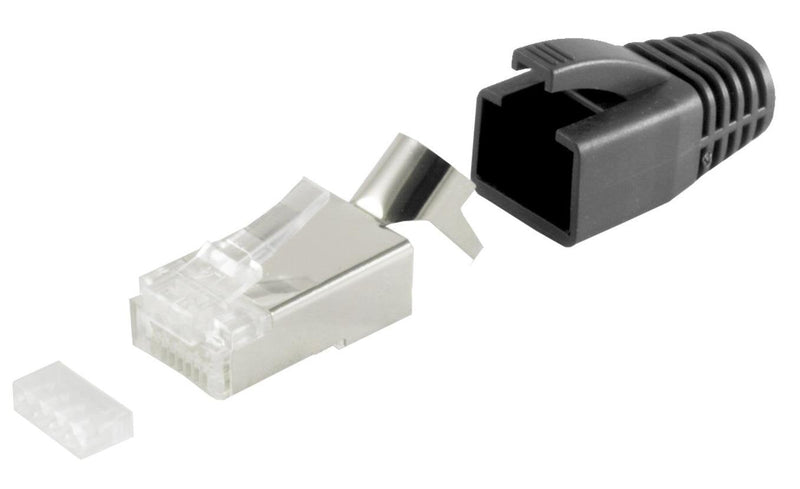 S/Conn Maximum Connectivity 72067-10S Connector RJ-45 Black White