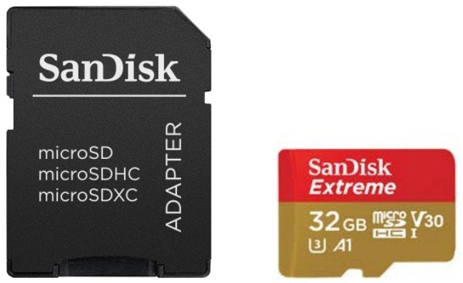 SanDisk Extreme Memory Card Flash Adapter Microsdhc a SD Included 32GB A1 / Video Class V30 / Uhs-i U3 Microsd