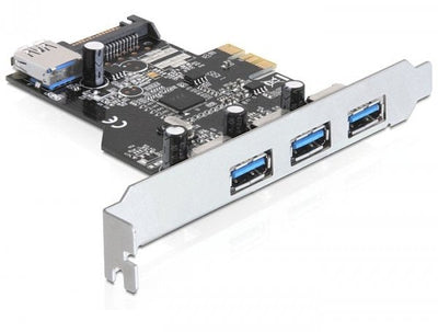 Delock Card Pci Express 3 X Externos + 1 X Internal USB 3.0 Typ-a Female — image 1