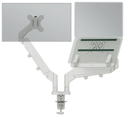 Leitz Dual Monitor And Laptop Arm Grey 1120X110X600 — image 1