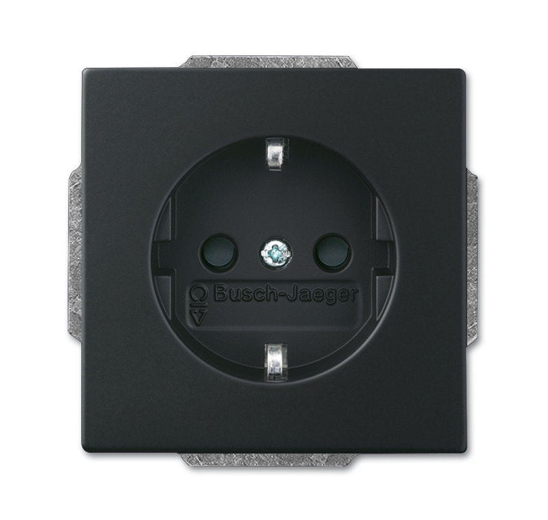 Busch Jaeger Bj 20 EUC-885 Sockets Power Inserto Future Linear Black Matte