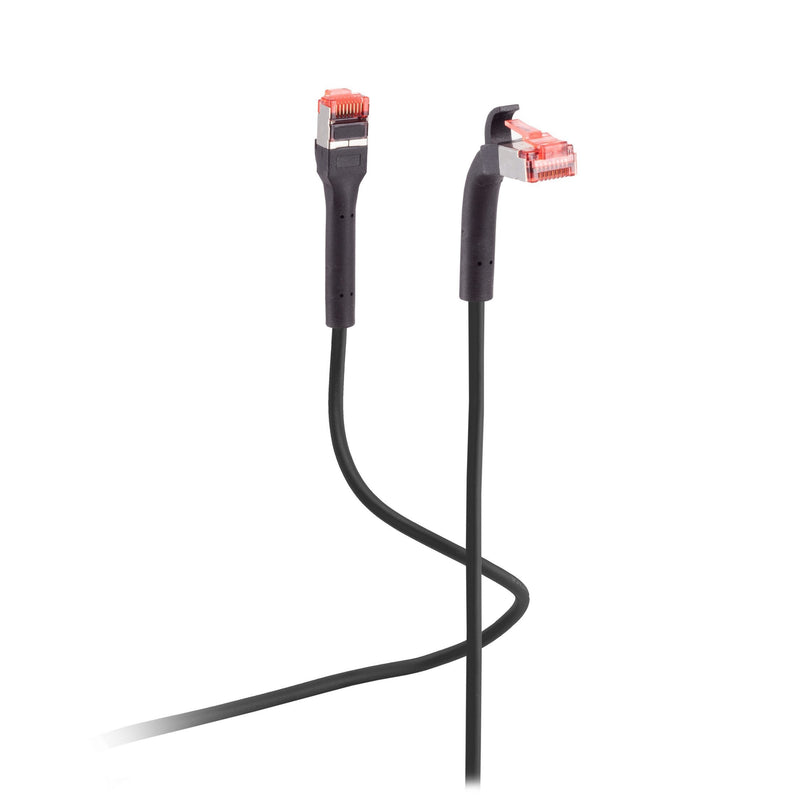 Flexline Network Cable U/FTP CAT.6A With Biegbaren Mecker Black 5,0M