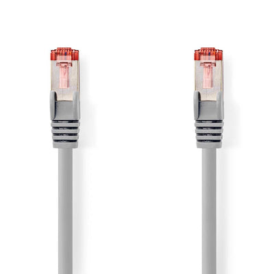 Nedis CAT.6- Network Cable RJ45 Connector Male RJ45 Connector Male - S/FTP 3.00M Round Lszh Grey Label — image 1