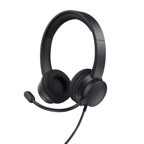 Trust Headphones Ayda With Microphone USB Black — image 1