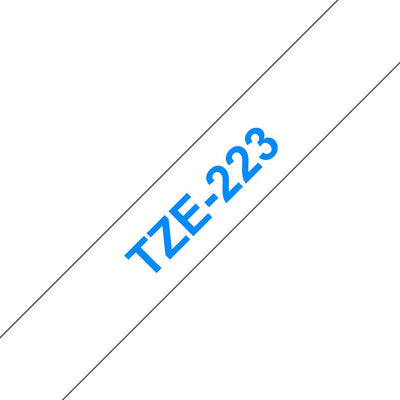 Brother TZE223 - Blue Sobre White - Roll (0,9CM X 8M) 1 Bobina(s) Type Laminated - P-touch PT-1880, D200, D450 — image 1