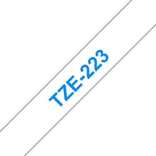 Brother TZE223 - Blue Sobre White - Roll (0,9CM X 8M) 1 Bobina(s) Type Laminated - P-touch PT-1880, D200, D450 — image 1