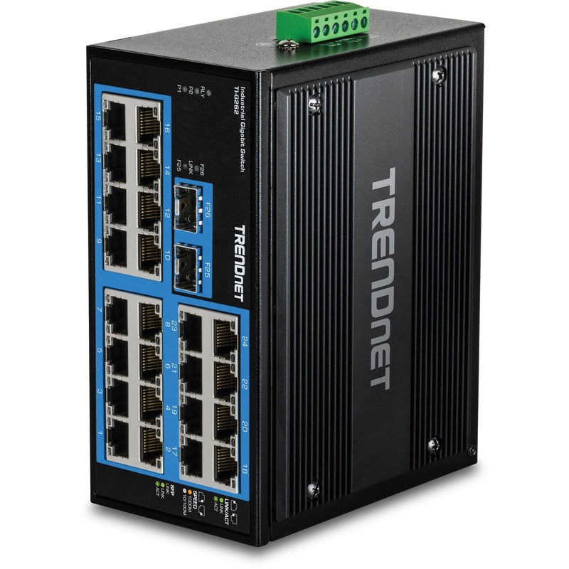 Trendnet 26-PORT Hardened Indumrial Gigabit Din-rail Switch