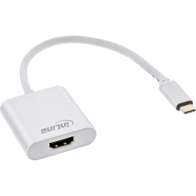 Inline Adapter USB , USB Type-c Male a HDMI Female (modo DP Alt), 4K2K, Silver 0,2M — image 1
