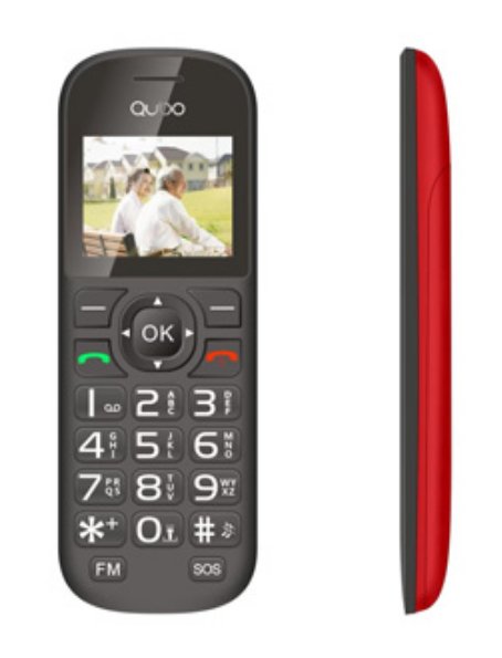 Phone Mobile Phone D1803 1,77 Red 2G Base
