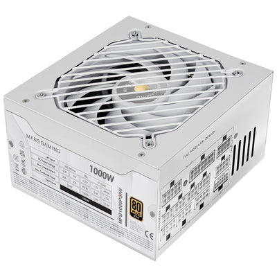 Mars Gaming Power Supply Alim. 1000W Si 80 + Gold White Div Class'especificaciones'. Div Class'especificacione — image 1
