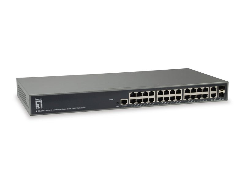 Levelone Switch 26X Ge GEL-2681 2XGSFP 19