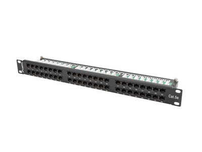 Lanberg Patch Panel PPU5-1048-B 48 Ports Categoria 5E 19\1 1U Black — image 1