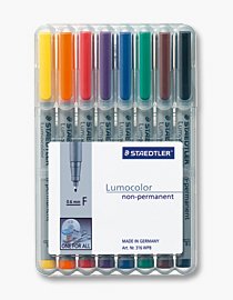 Staedtler Markers Lumocolor F Nonperm 8 Pieces — image 1