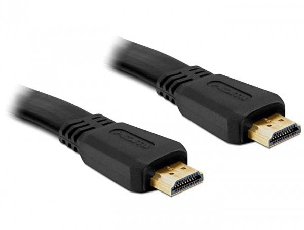 Delock HDMI Cable Flat With Ethernet M/M 2M 4K, 120 HZ