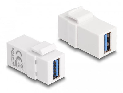 Keystone Modul USB 5Gbps a Buchse Zu USB 5Gbps a Buchse White (1:1) — image 1