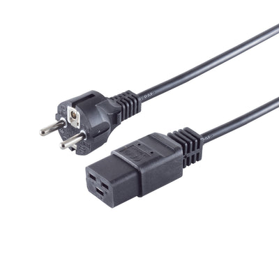 S-impuls Cable Power 16A Schuko An Kaltgertebuchse CEE7 7-C19 3,0M — image 1