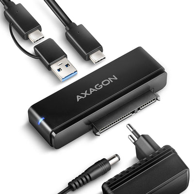 Adsa-fpx Adapter USB-C 10Gbps SATA 6G 2.5/3.5 Pulgadas SSD/HDD Fastport X, Tym Power Supply, 60CM USB-C/USB-A  — image 1