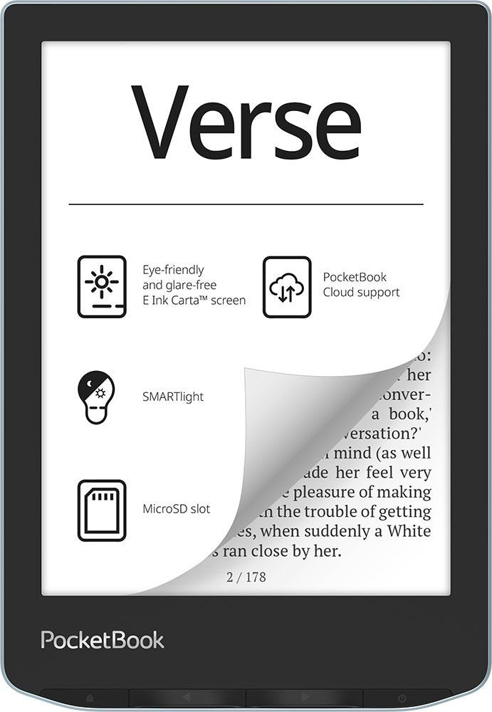 Pocketbook E-reader Ebook Verse 6 8GB Blue Glossy Bright Blue