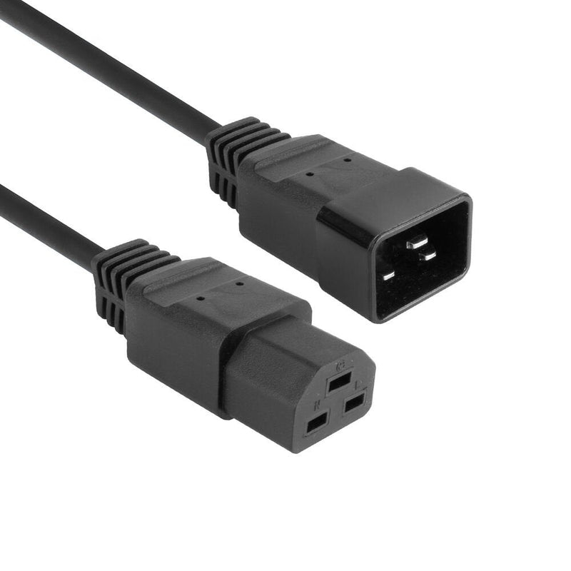 Powercord C20 - C21 IEC60320 Black 2M